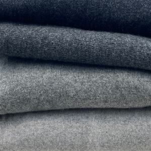 Lot of 4 100% Cashmere Fabric Cutter Craft Upcycle Flaw Gray 2lb 5oz